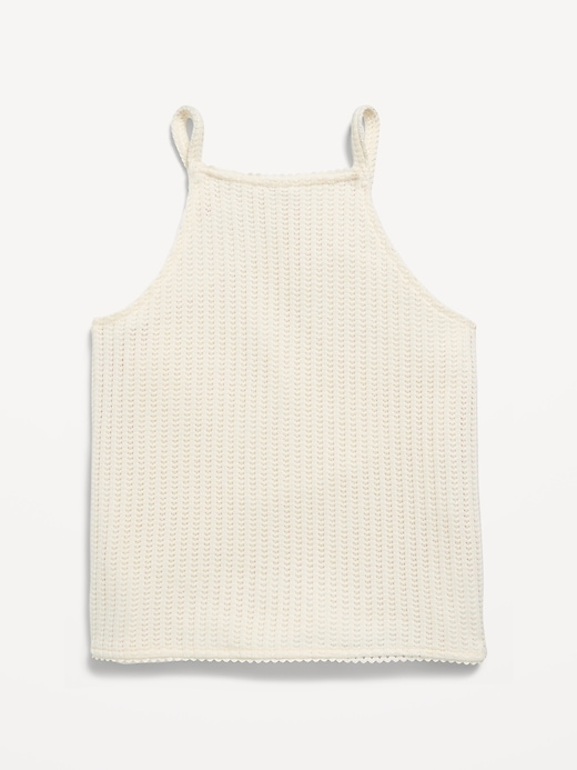 Image number 3 showing, Sleeveless Jacquard Knit Top for Girls