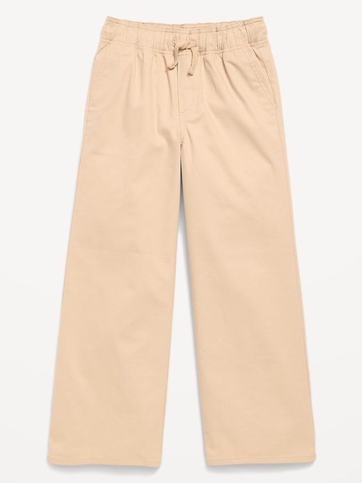 L'image numéro 1 présente Pantalon d’uniforme scolaire coupe généreuse jambe large à taille extensible pour fille