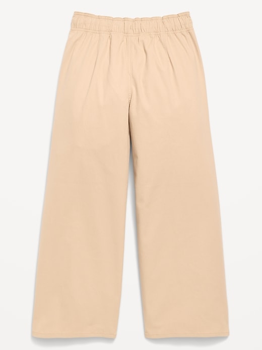 L'image numéro 2 présente Pantalon d’uniforme scolaire coupe généreuse jambe large à taille extensible pour fille