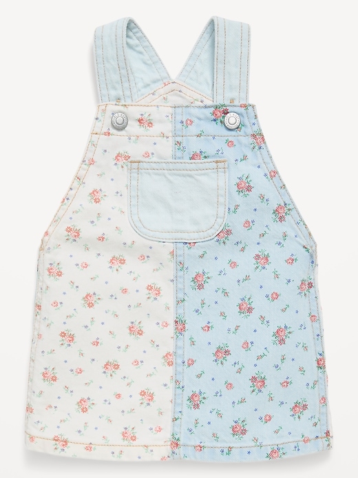 L'image numéro 1 présente Robe-salopette en denim à motif pour bébé