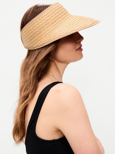 Straw Visor for Women
