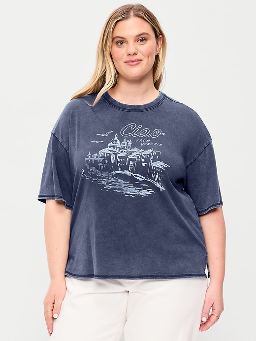 Image number 8 showing, Short-Sleeve Loose Graphic T-Shirt