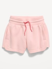 Image number 4 showing, Bounce Fleece High-Waisted Shorts for Girls