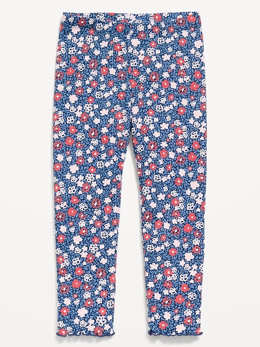 Image number 1 showing, Printed Rib-Knit Full-Length Leggings for Toddler Girls
