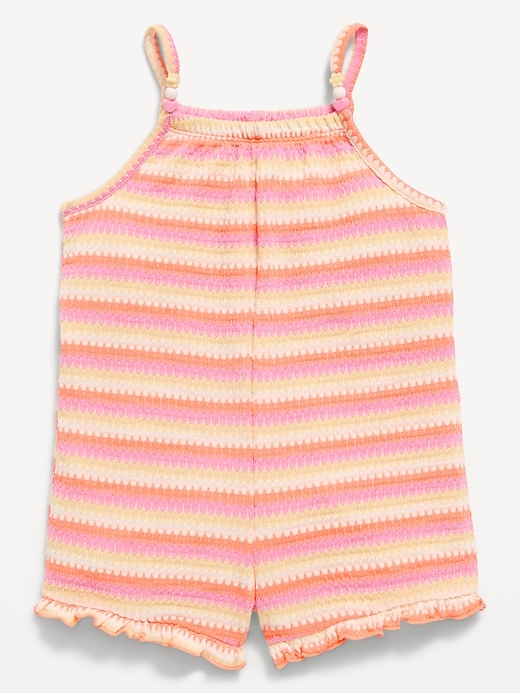 Image number 1 showing, Sleeveless Knit Romper for Toddler Girls