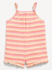 Image number 1 showing, Sleeveless Knit Romper for Toddler Girls