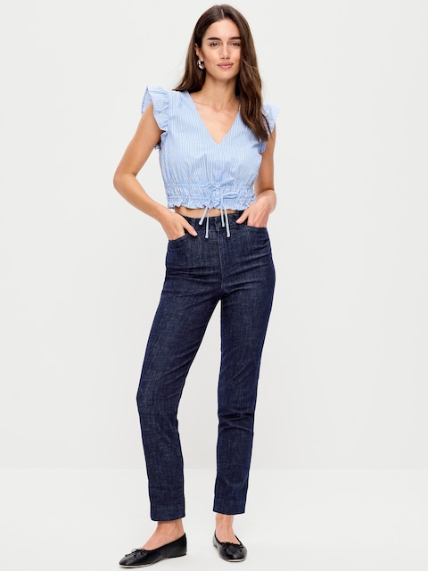 PANTALON PIXIE DROIT À TAILLE HAUTE