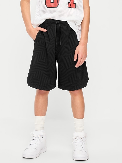 Image number 3 showing, Dynamic Fleece Textured Basketball Shorts for Boys