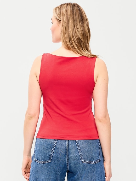 Image number 5 showing, Hug Double-Layer Boat-Neck Top