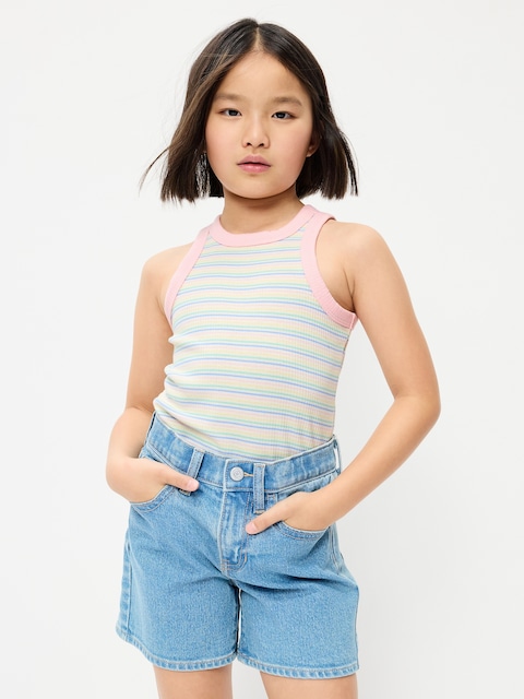CAMISOLE AJUSTÉE EN TRICOT CÔTELÉ POUR FILLE