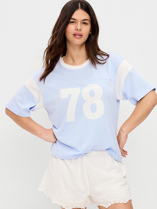 Image number 6 showing, Short-Sleeve Loose Crew-Neck T-Shirt