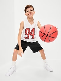 Image number 1 showing, Dynamic Fleece Textured Basketball Shorts for Boys