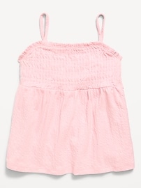 Image number 2 showing, Sleeveless Textured Smocked Top for Girls