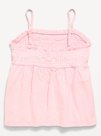 Image number 3 showing, Sleeveless Textured Smocked Top for Girls