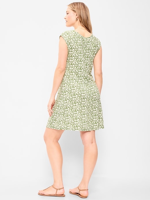 Image number 8 showing, Short-Sleeve Scoop-Neck Mini Dress