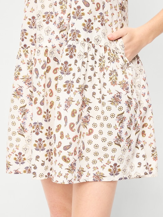 Image number 5 showing, Sleeveless Drop-Waist Swing Mini Dress