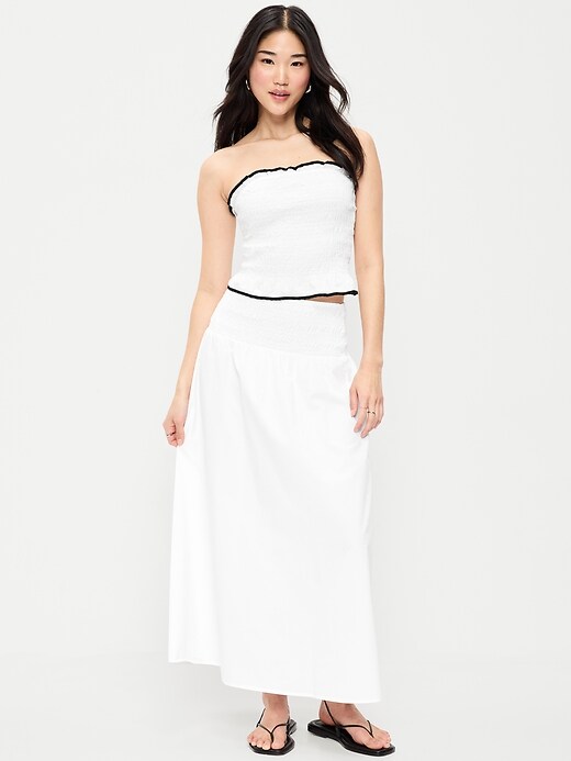 Image number 1 showing, Smocked-Waist Maxi Skirt