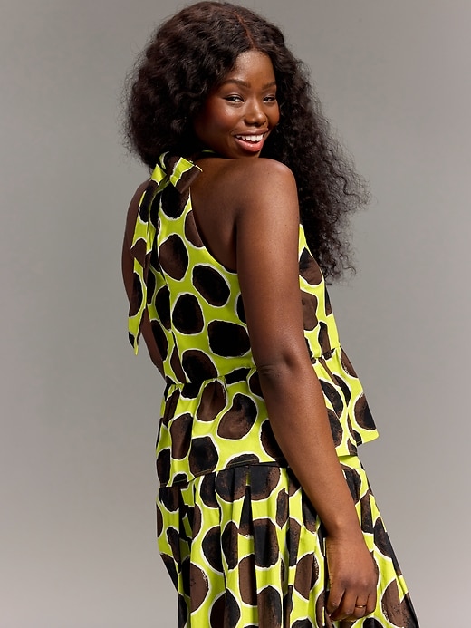 Image number 2 showing, Old Navy x Christopher John Rogers Halter Peplum Top