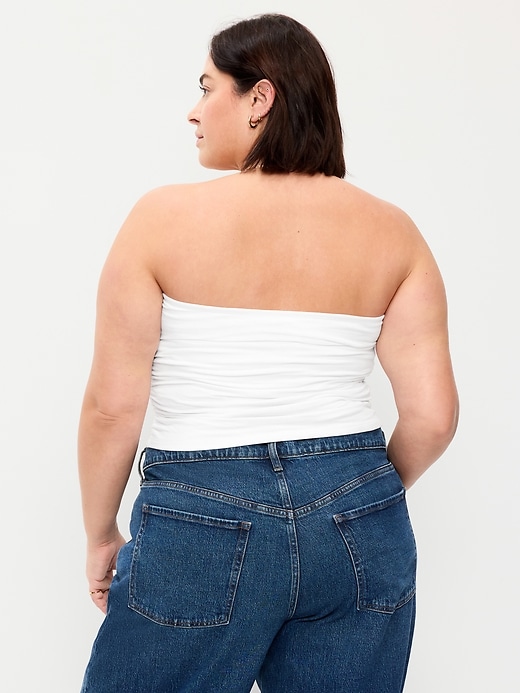 L'image numéro 9 présente Bustier en tissu sculptant double épaisseur