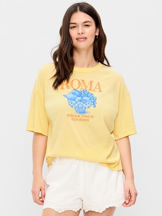 Image number 6 showing, Short-Sleeve Loose Graphic T-Shirt