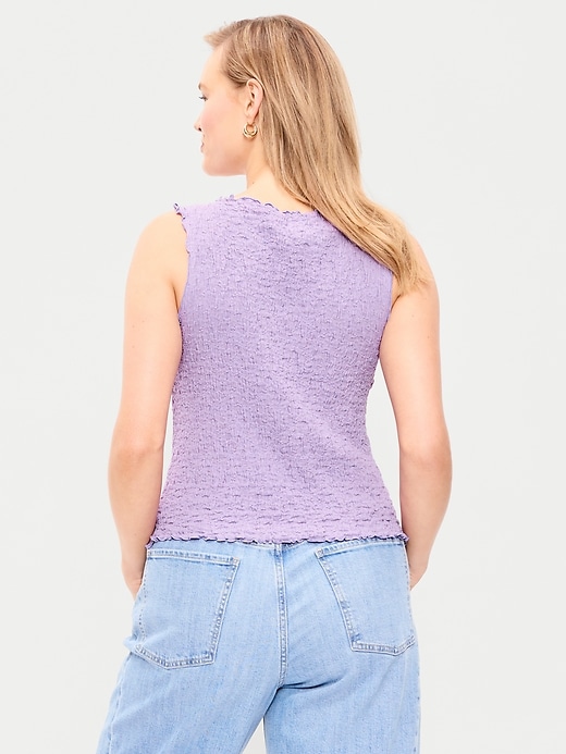 Image number 5 showing, Sleeveless Smocked Tank Top