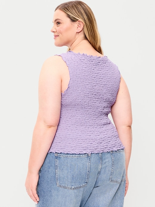 Image number 7 showing, Sleeveless Smocked Tank Top