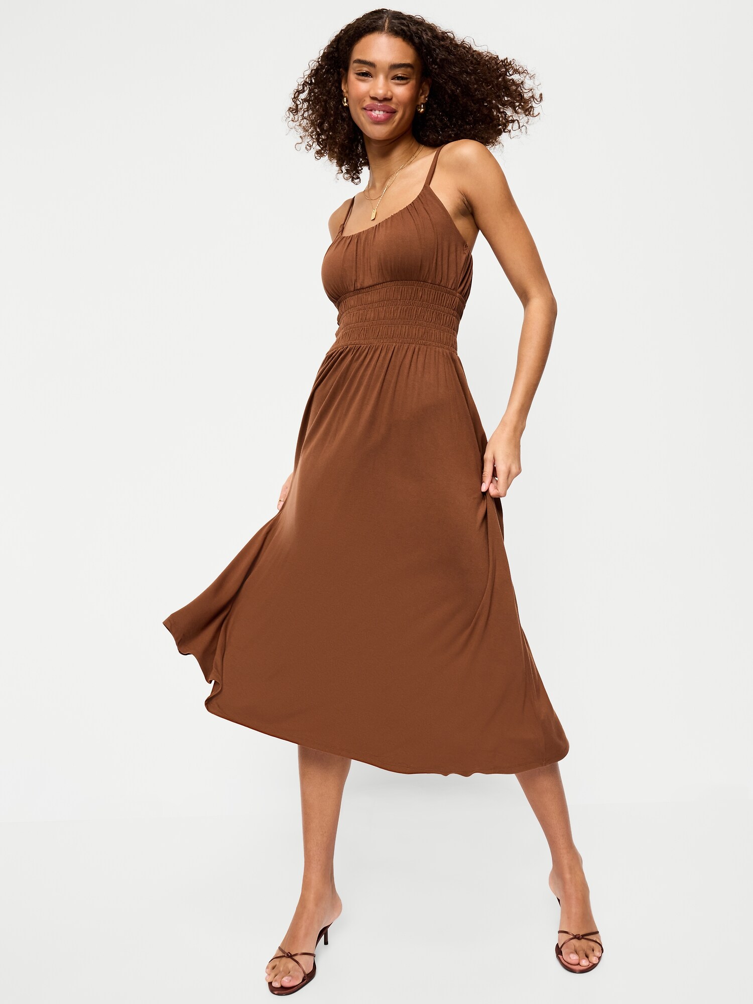 jersey fit and flare midi dress Kasper Shirred Jersey Knit Fit & Flare Midi Dress