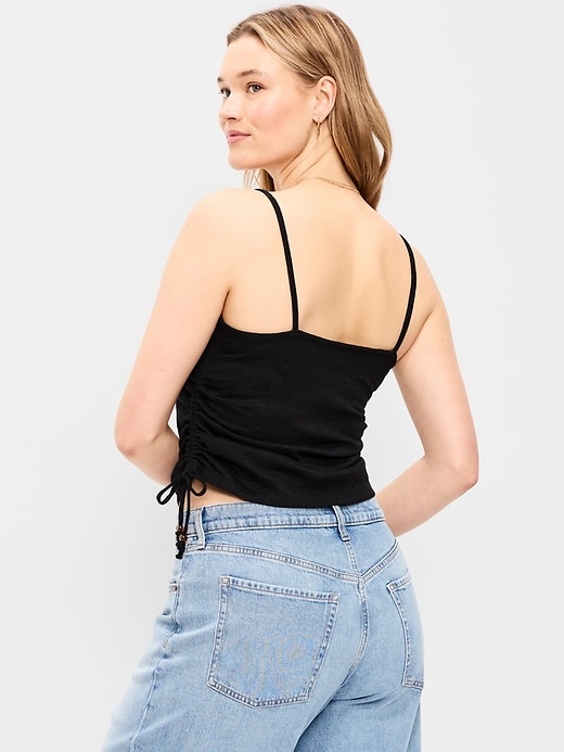 L'image numéro 7 présente Camisole froncée sur les côtés