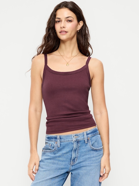 CAMISOLE EN TRICOT POINTELLE