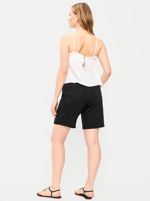 L'image numéro 6 présente Short Wow en denim à taille haute, entrejambe de 9 cm