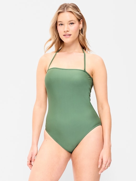 Image number 5 showing, Strapless Belted One-Piece Swimsuit