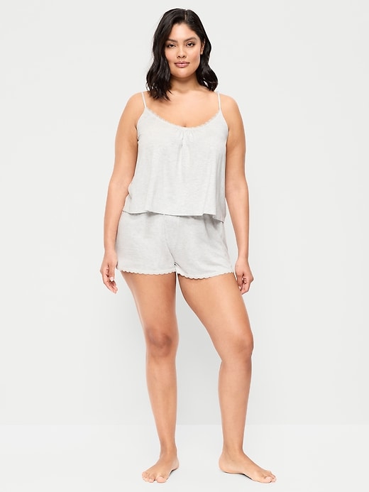 Image number 6 showing, Lace-Trim Pajama Tank and Shorts Set