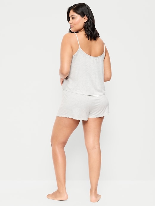 Image number 7 showing, Lace-Trim Pajama Tank and Shorts Set
