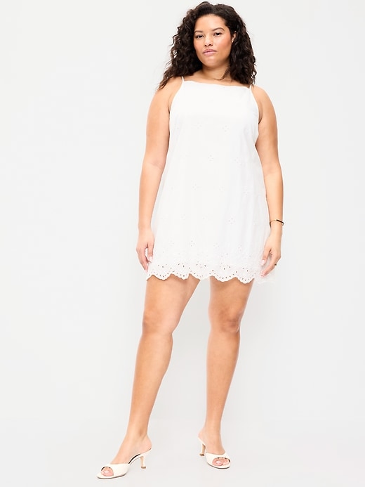 Image number 9 showing, Cut-Out Apron-Neck Mini Shift Dress