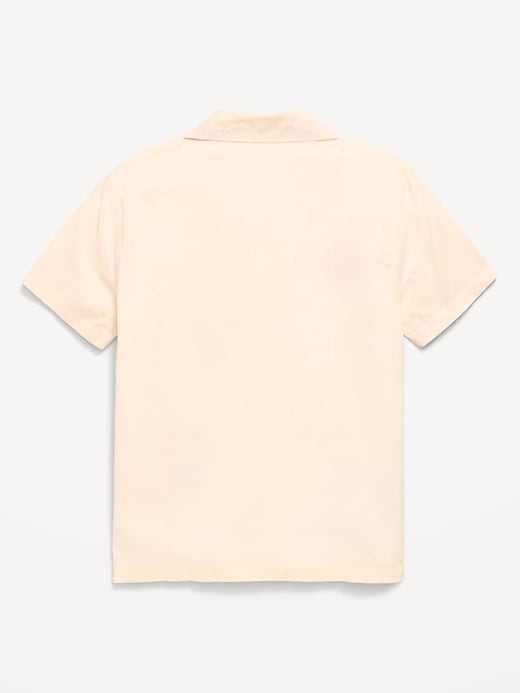 Image number 2 showing, Short-Sleeve Embroidered Shirt for Boys