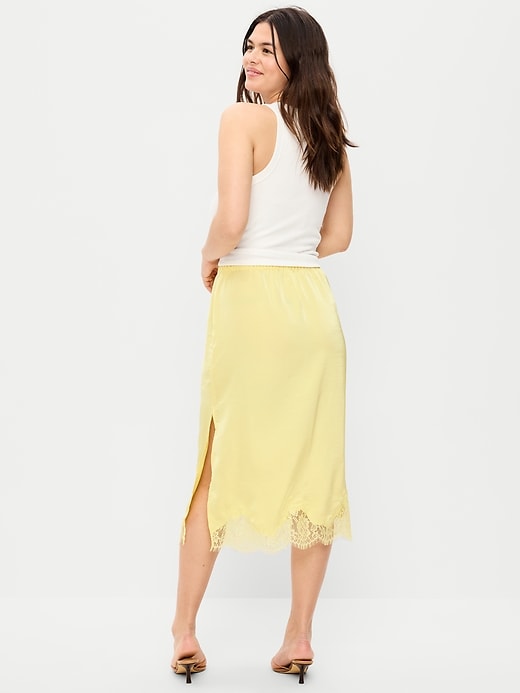 Image number 7 showing, Lace Slip Midi Skirt