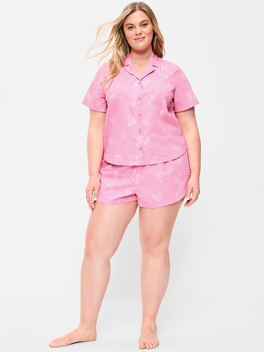 Image number 6 showing, Poplin Pajama Short Set