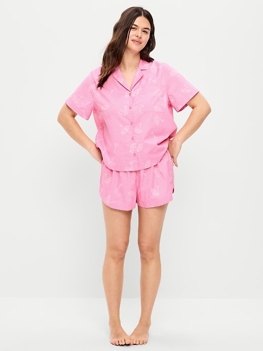 Image number 4 showing, Poplin Pajama Short Set