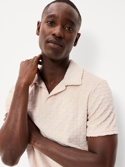 Image number 3 showing, Textured Terry Polo