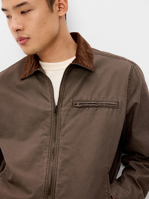 Image number 5 showing, Cropped Canvas Barn Jacket