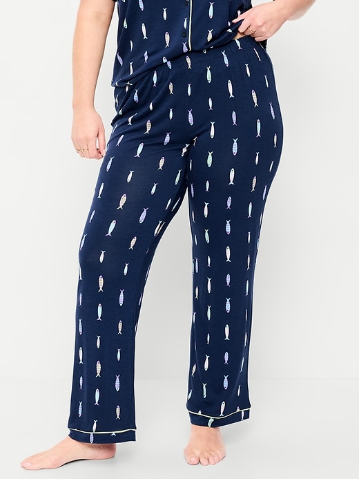 L'image numéro 6 présente Pantalon en tricot de jersey Grasse matinée