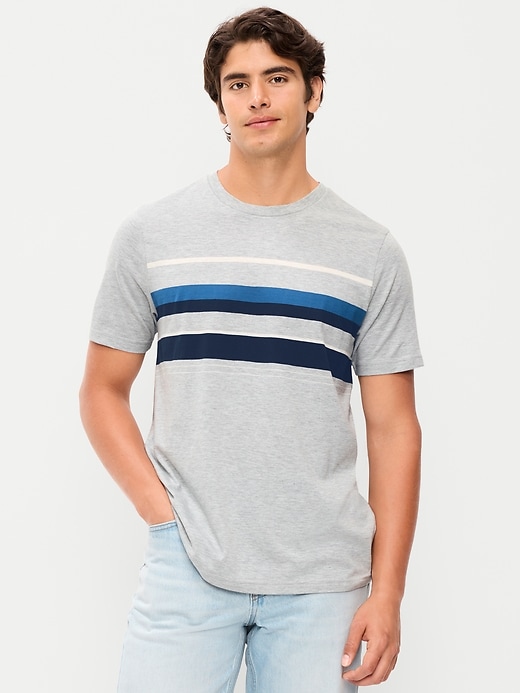 Image number 1 showing, Crew-Neck Striped T-Shirt