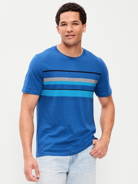Crew-Neck Striped T-Shirt
