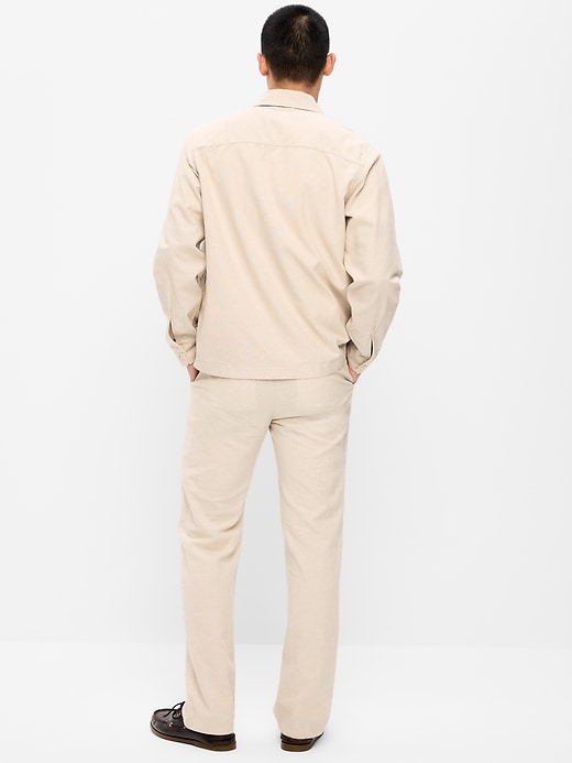 Image number 3 showing, 90's Straight-Fit Linen-Blend Dress Pants