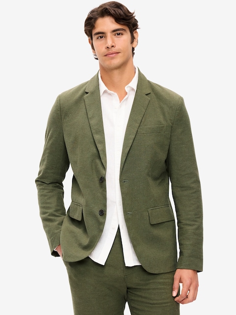 Relaxed Unlined Linen-Blend Blazer