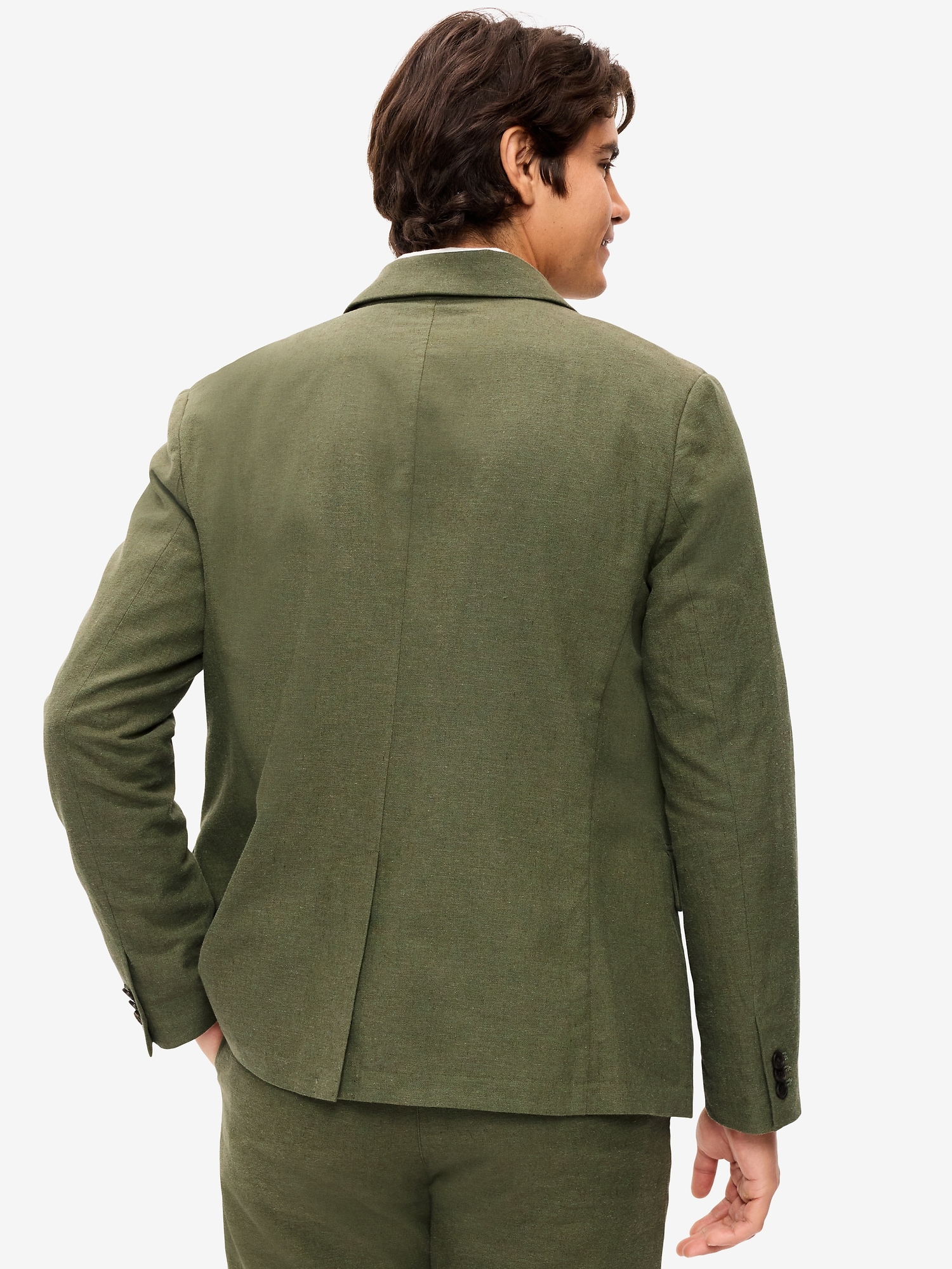 Relaxed Unlined Linen-Blend Blazer