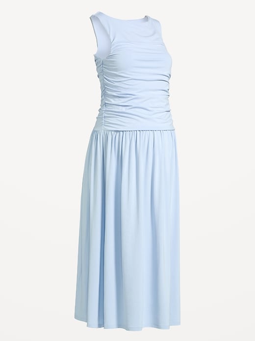 Image number 1 showing, Maternity Drop-Waist Fit & Flare Dress