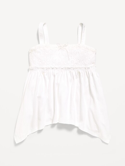 Image number 1 showing, Sleeveless Handkerchief Hem Top for Girls