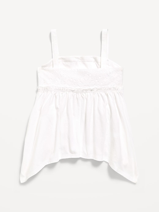 Image number 2 showing, Sleeveless Handkerchief Hem Top for Girls
