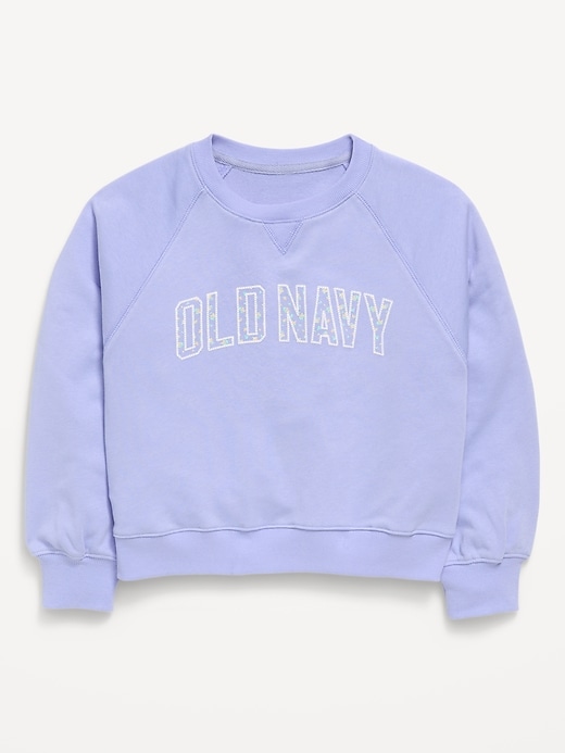 Image number 1 showing, Logo-Graphic Crew-Neck Sweatshirt for Girls